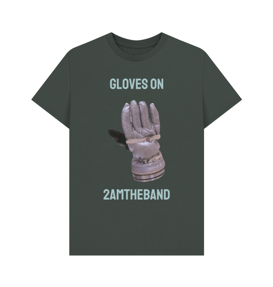 Dark Grey Gloves On