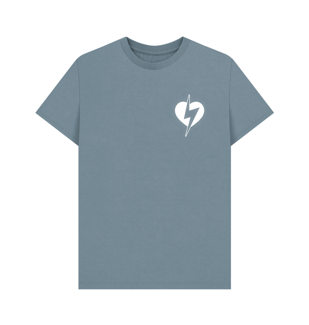 Stone Blue Front and Back Logo Shirt