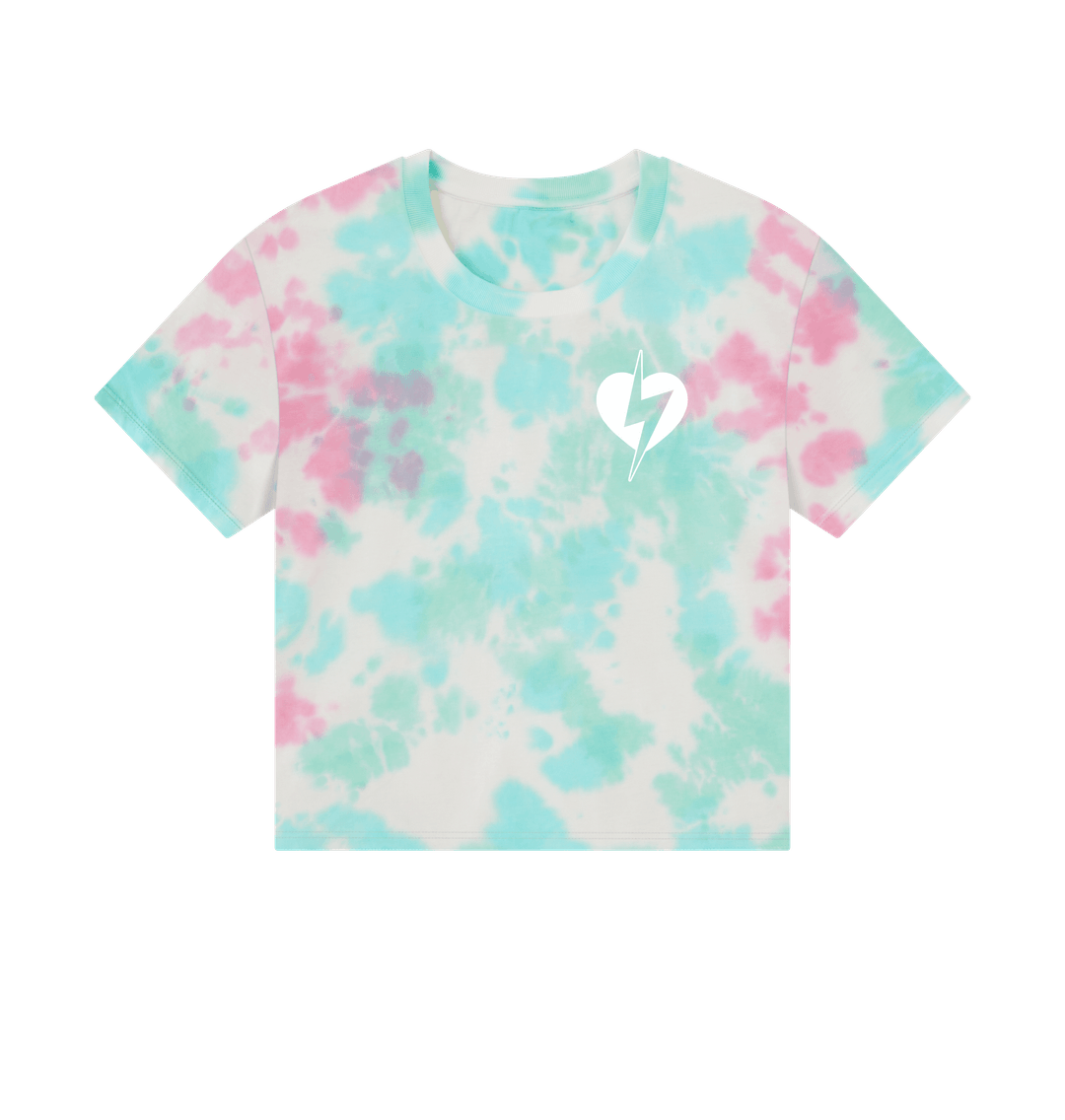 Pastel Tie Dye Tie Dye Logo Boxy Tee